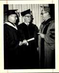 Commencement 1965 - Fr. Klekotka, Arthur Goldberg, Dean Harold Reuschlein