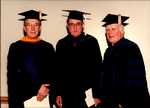 Commencement 1986 - Dean Murray, Justice Wiliam Rehnquist, Father Driscoll (Color Photo)